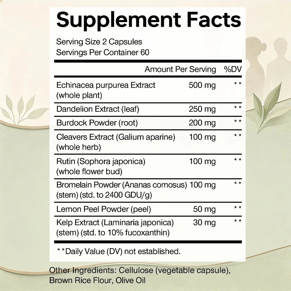 Suplemento para Limpeza Linfát - Herbal Wellness Formula avaliação e preço