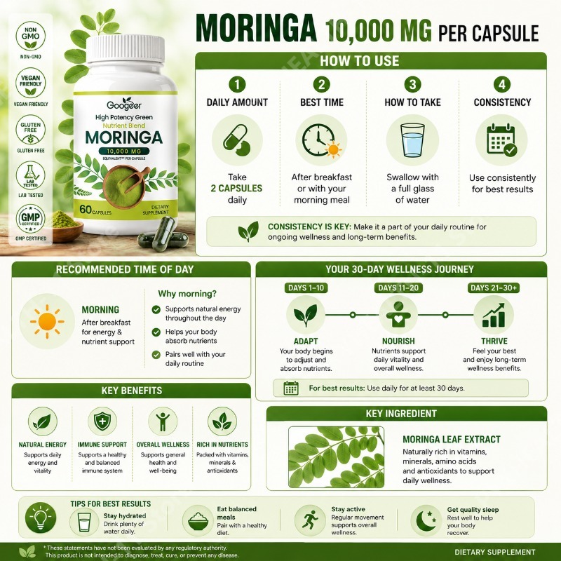 Suplemento Premium de Moringa  - Herbal Wellness Formula avaliação e preço