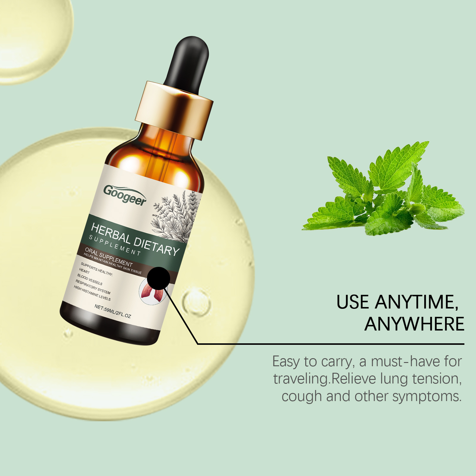 Gotas Herbais de Hortelã-Pimen - Herbal Wellness Tincture avaliação e preço